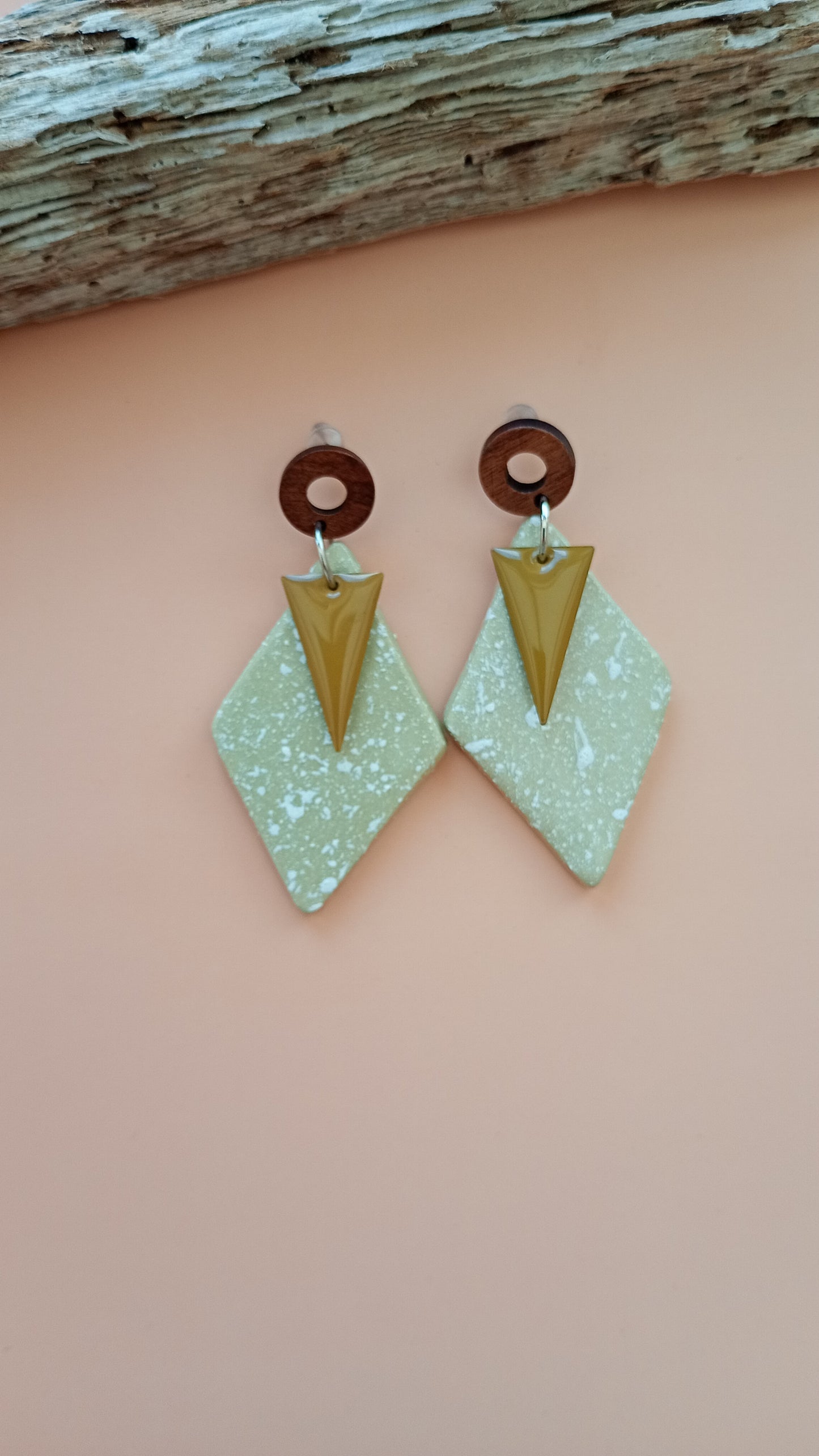 Boucles d'oreilles losanges