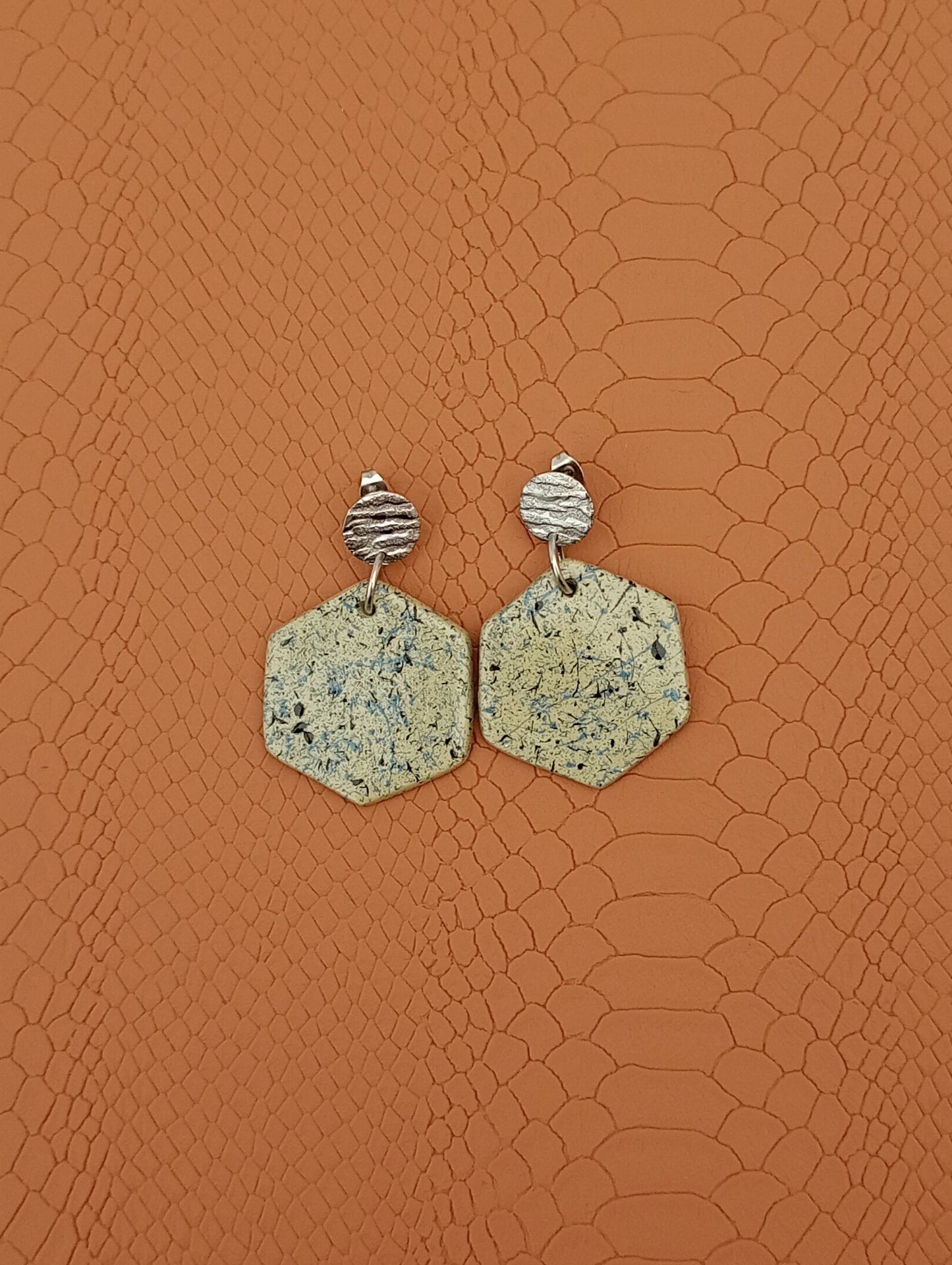 Boucles d'oreilles hexagonales