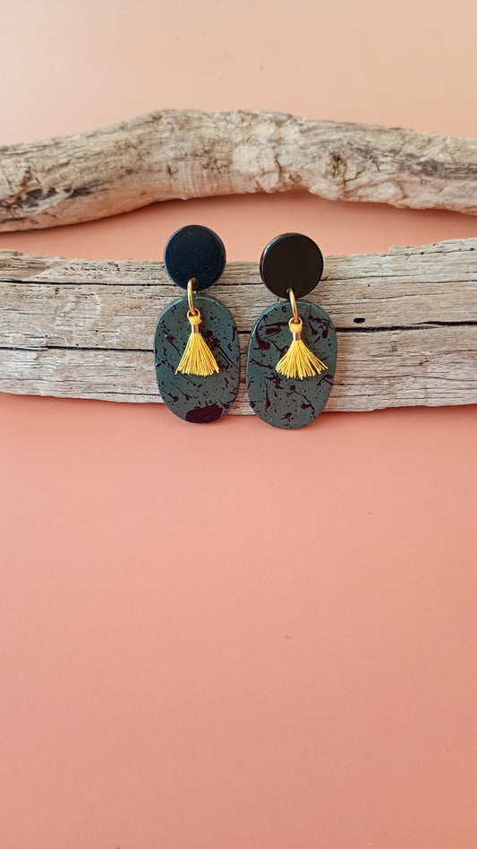 Boucles d'oreilles ovales