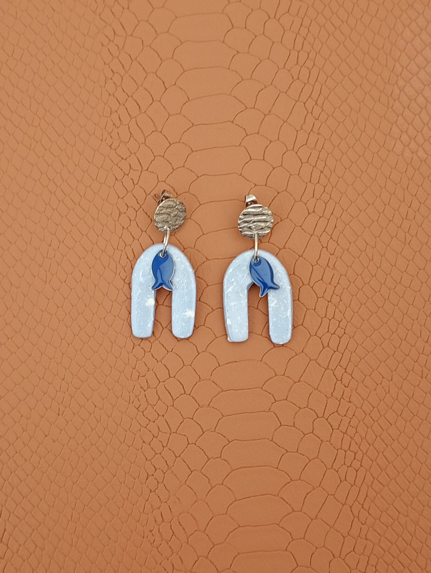 Boucles d'oreilles arc en ciel