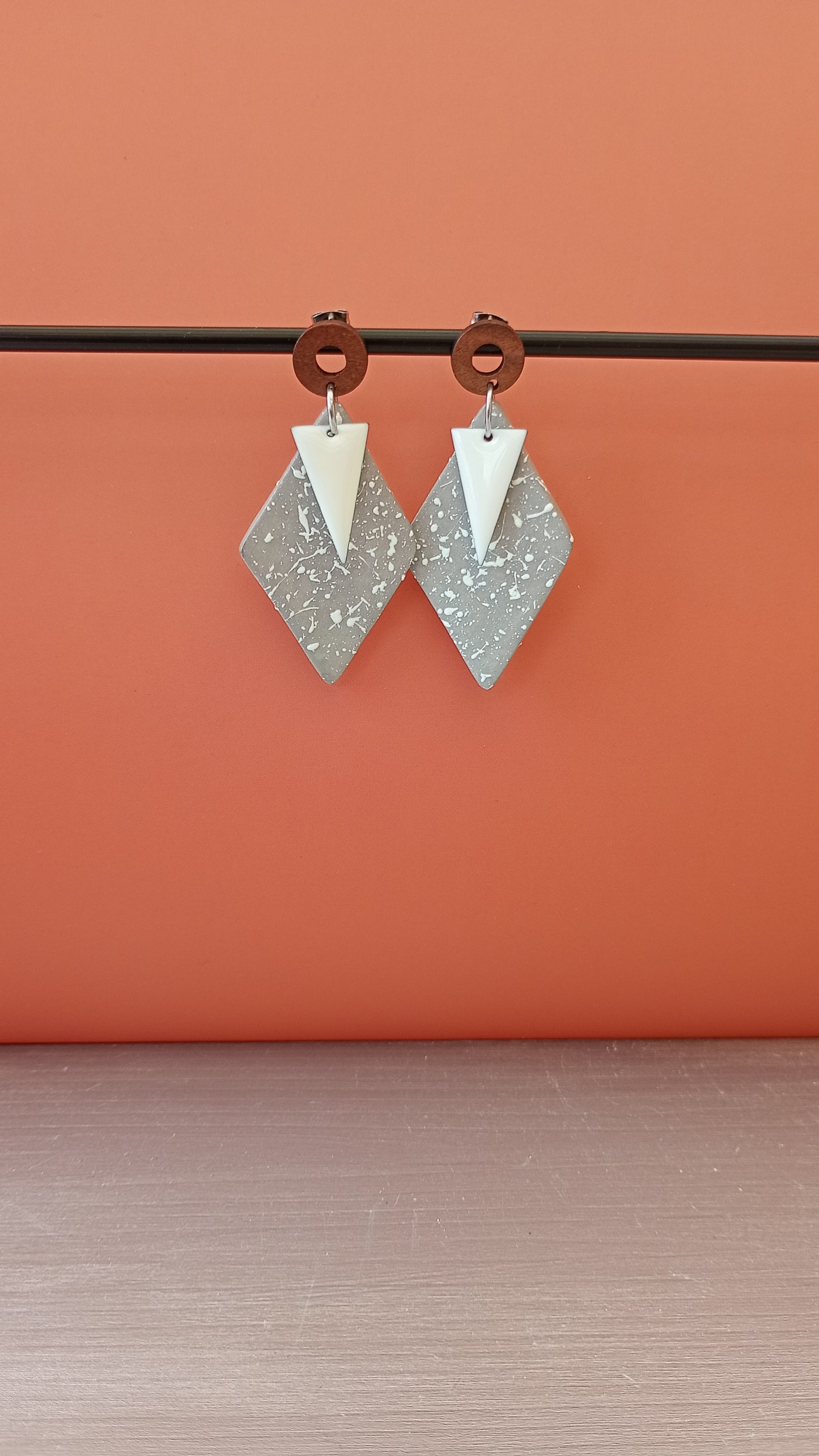 Boucles d'oreilles losanges