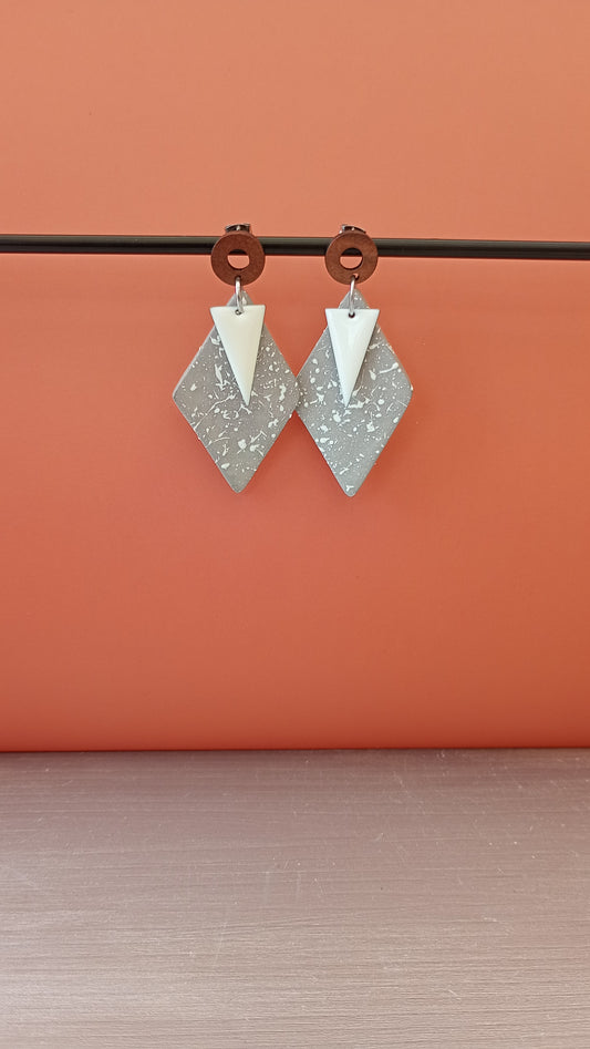 Boucles d'oreilles losanges