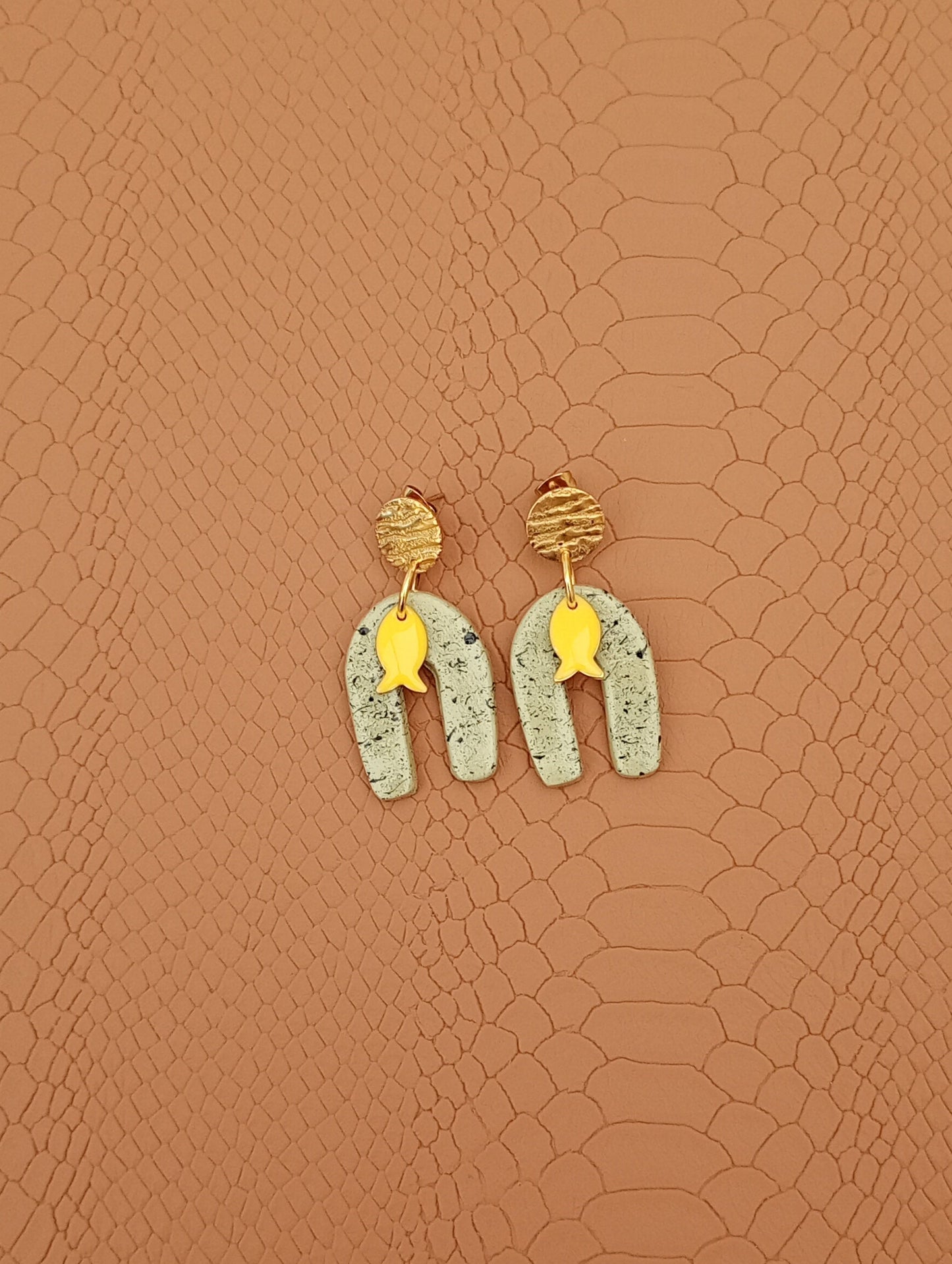Boucles d'oreilles arc en ciel