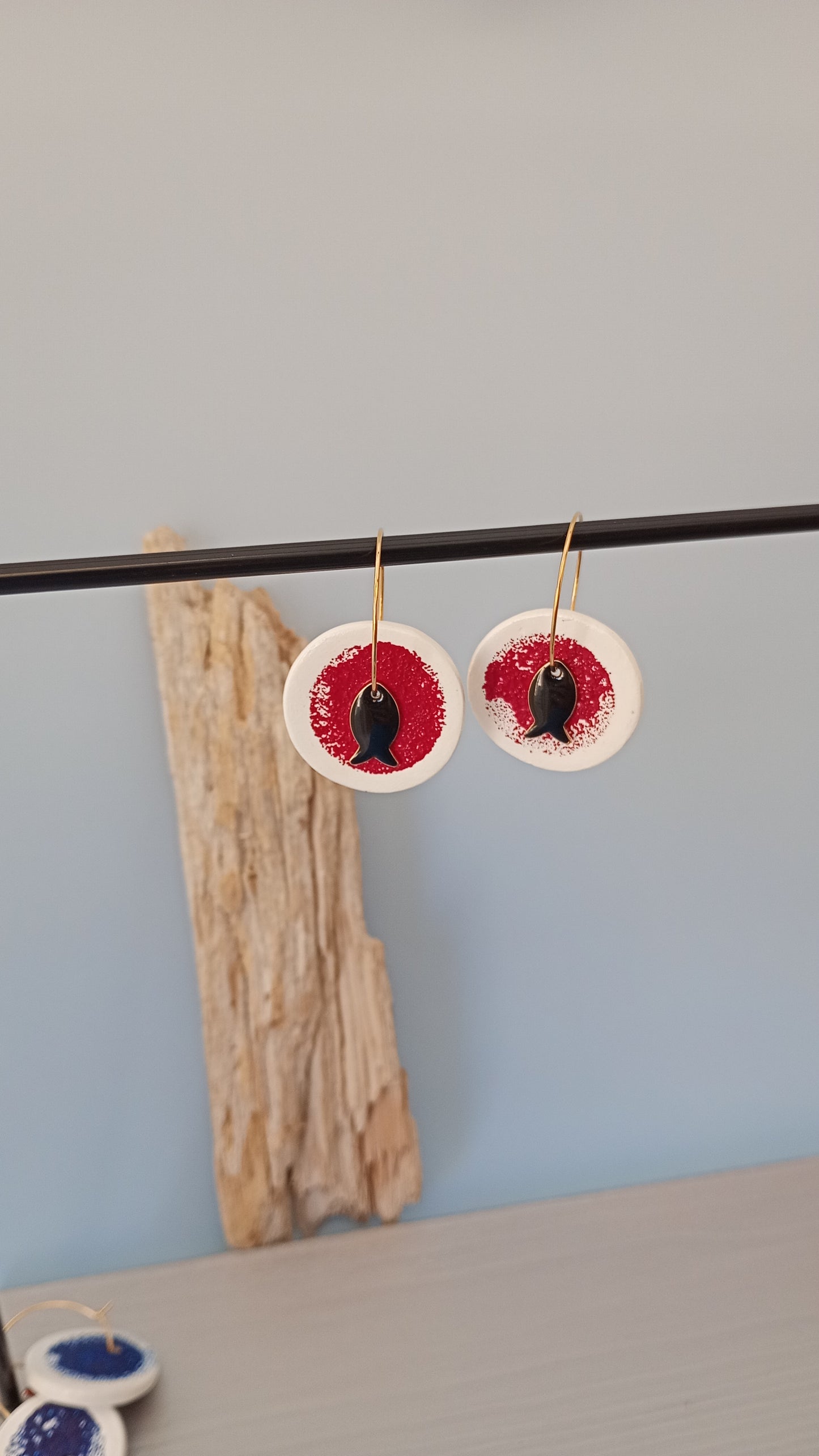 Boucles d'oreilles rondes