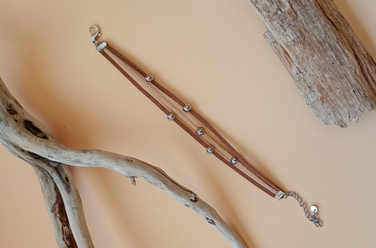 Bracelet suédine