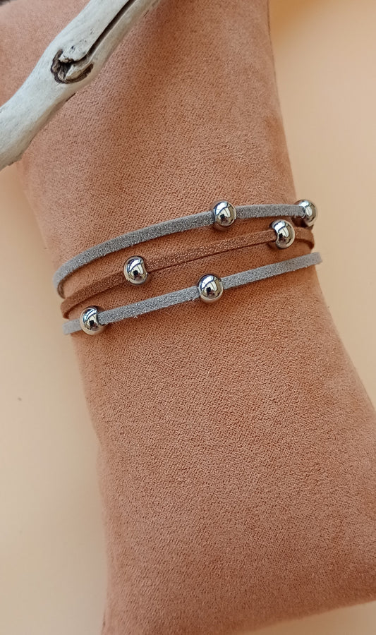 Bracelet suédine