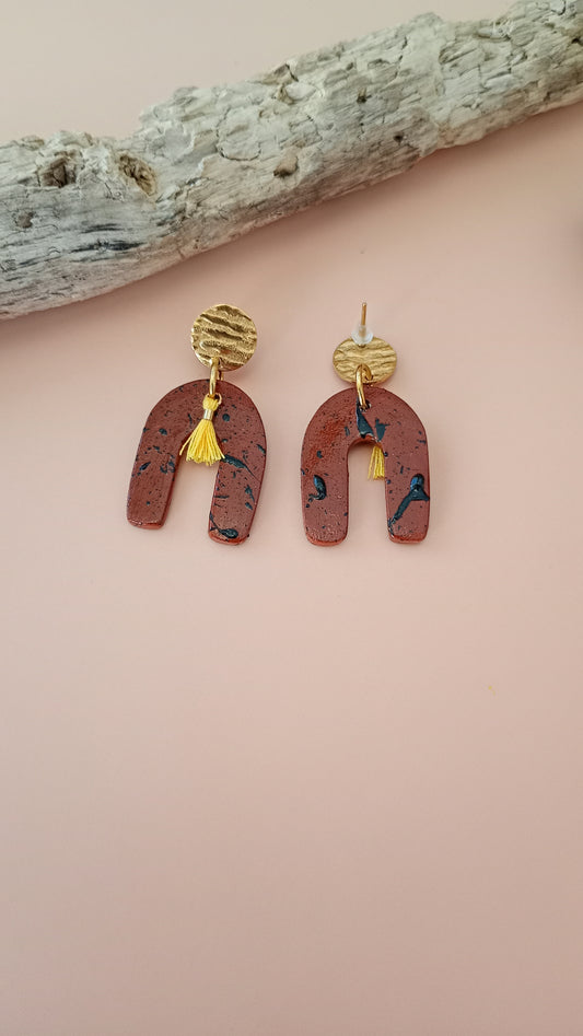 Boucles d'oreilles arc en ciel