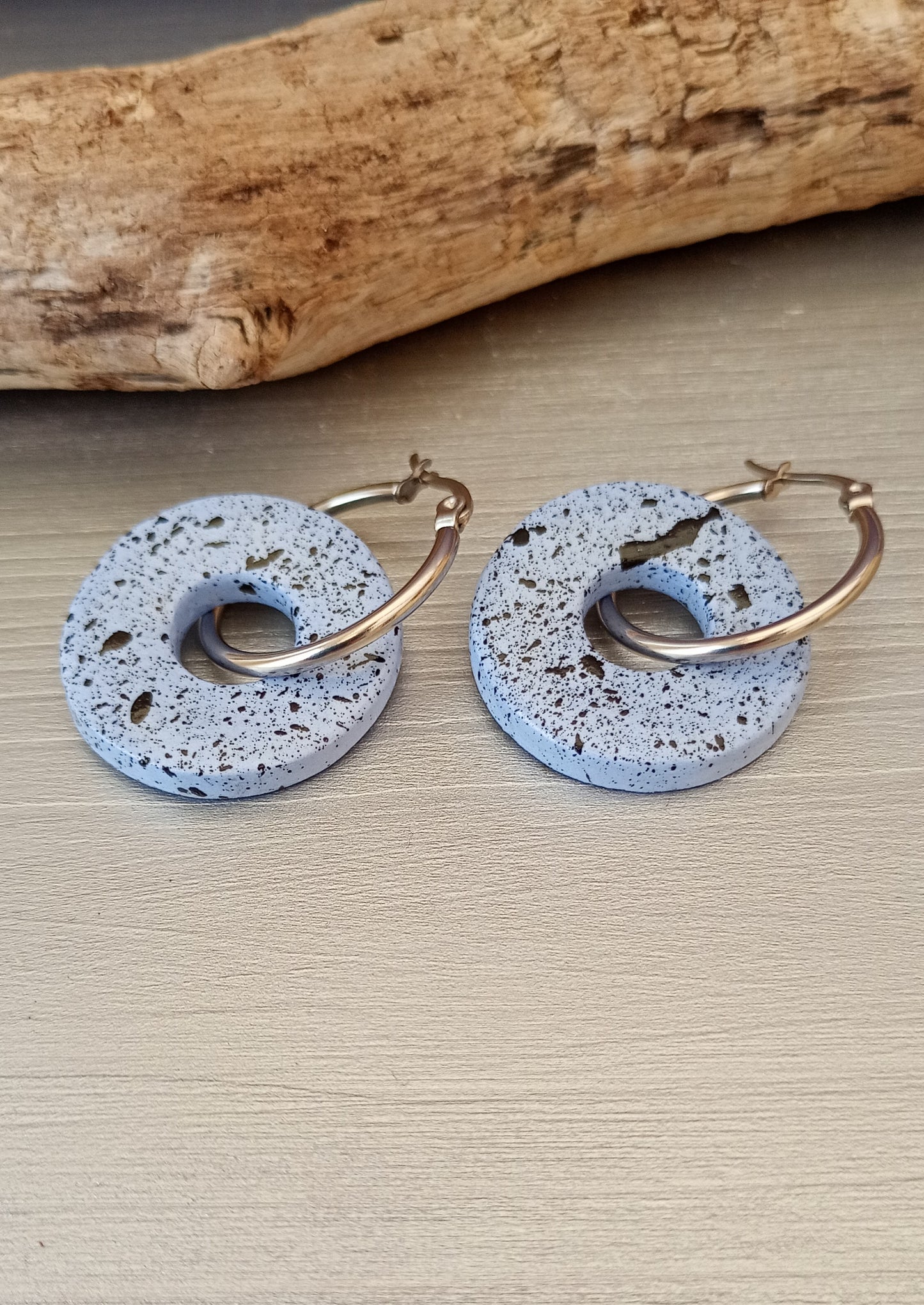 Boucles d'oreilles rondes