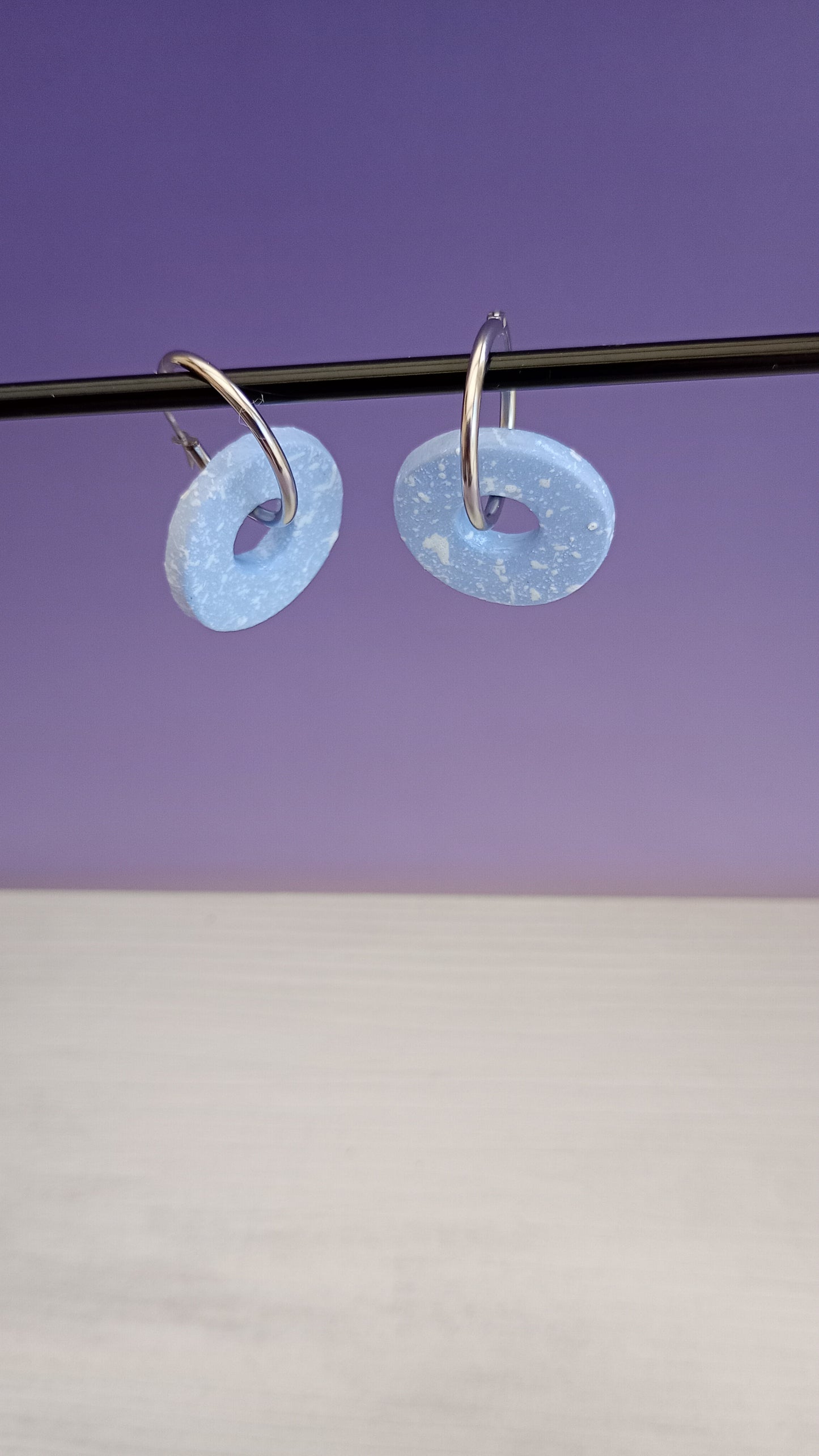 Boucles d'oreilles rondes