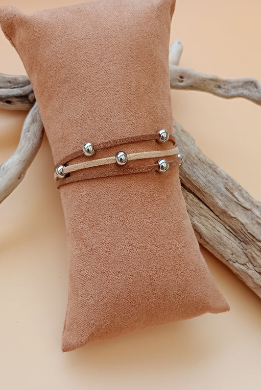 Bracelet suédine