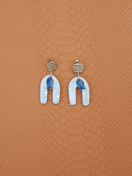 Boucles d'oreilles arc en ciel