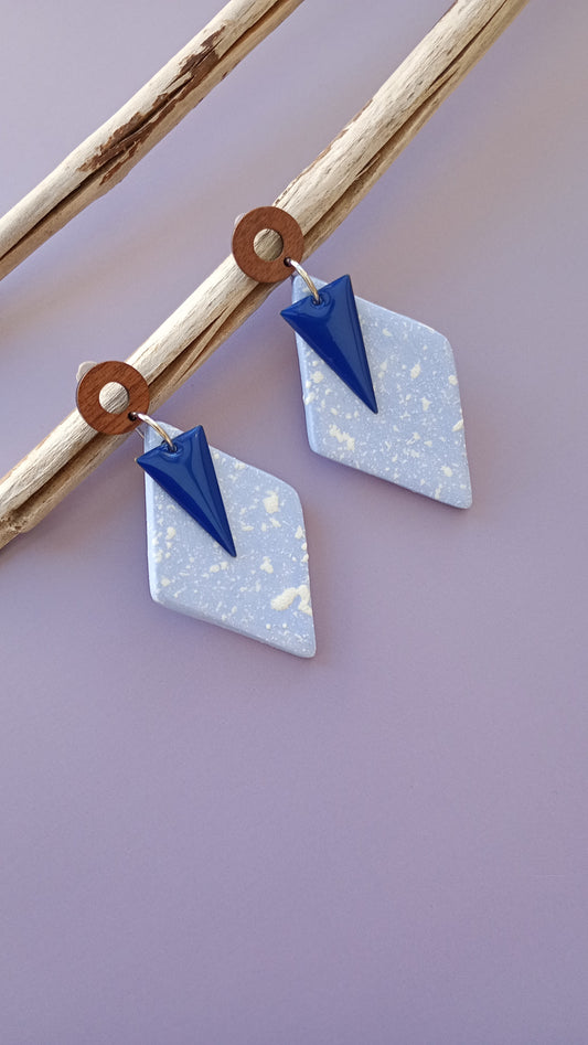 Boucles d'oreilles losanges