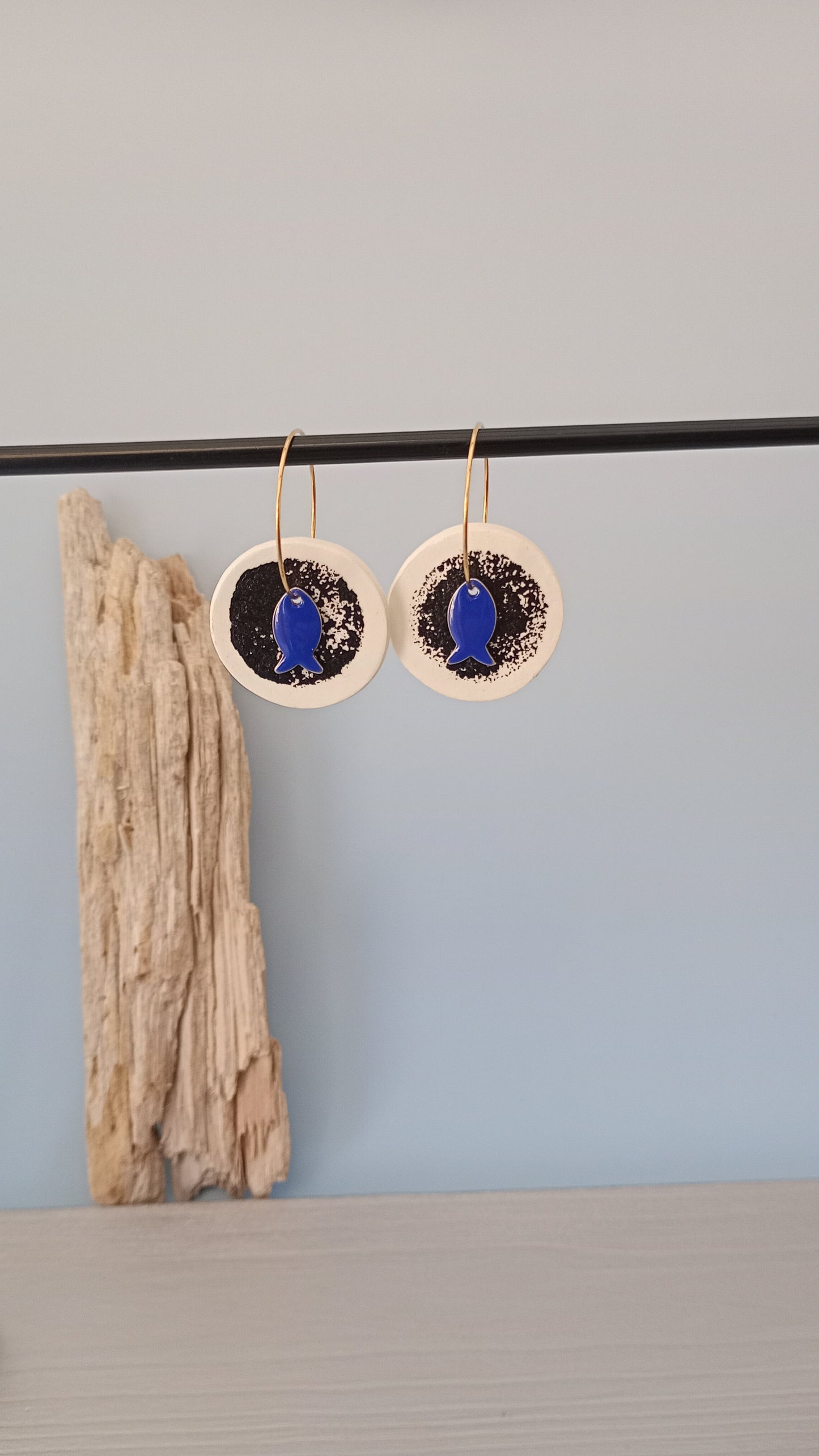 Boucles d'oreilles rondes