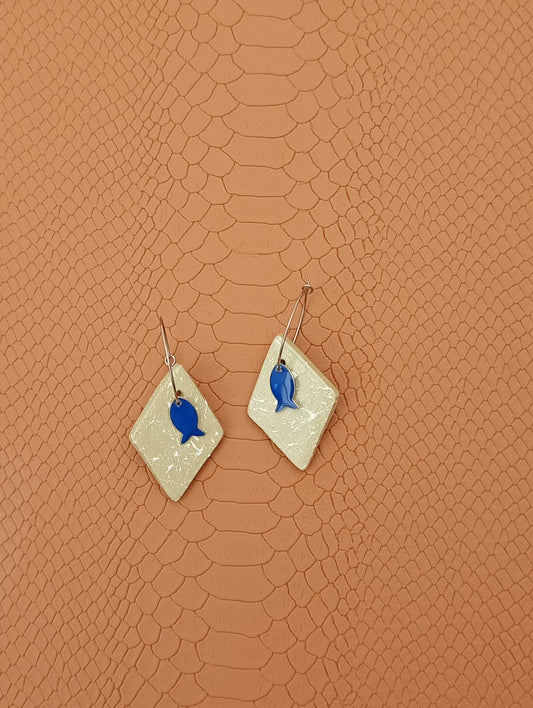 Boucles d'oreilles losanges