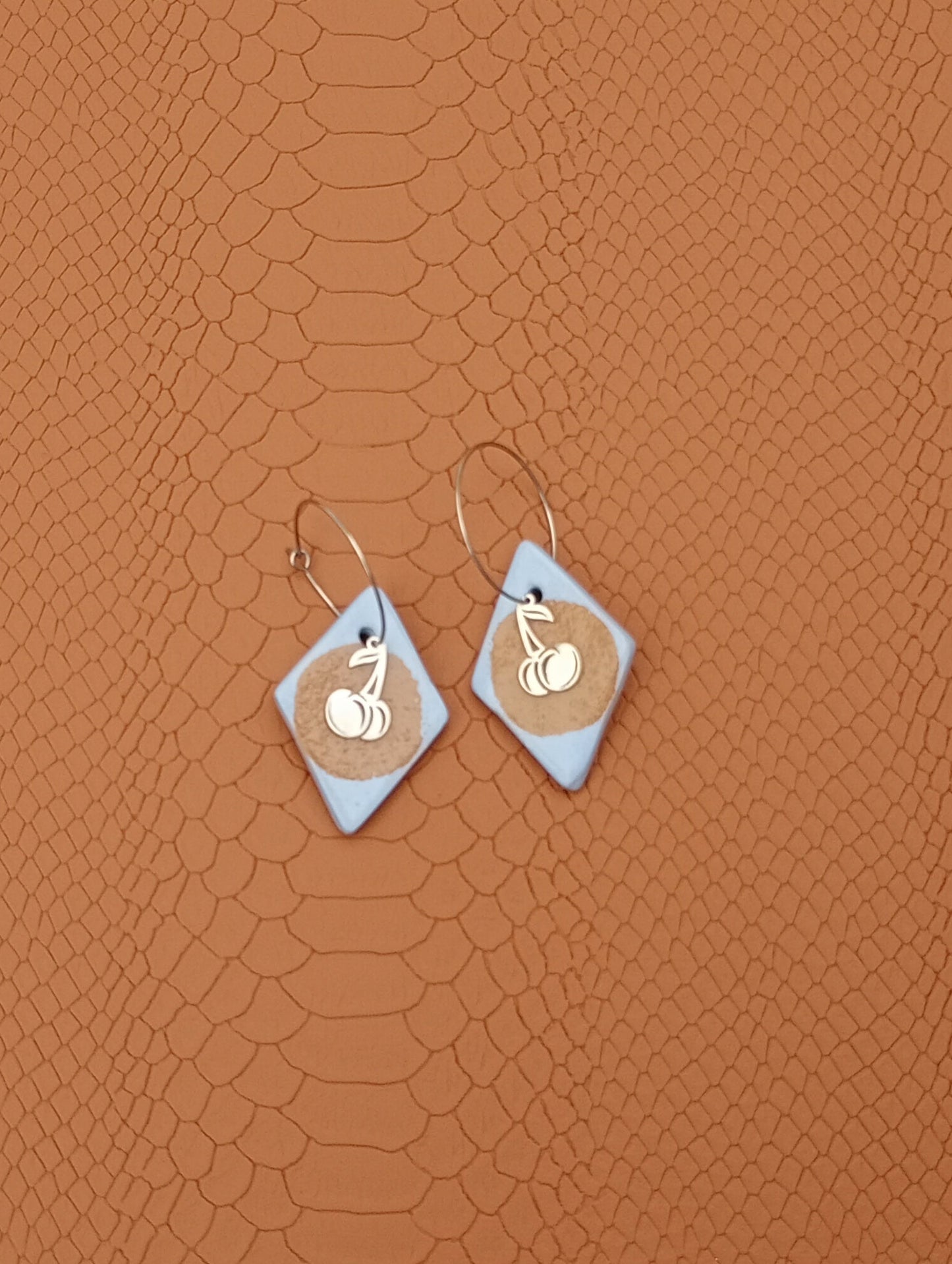 Boucles d'oreilles losanges