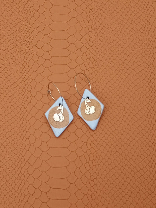 Boucles d'oreilles losanges
