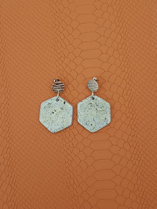 Boucles d'oreilles hexagonales