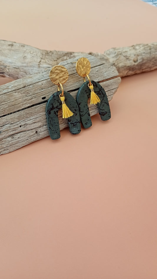 Boucles d'oreilles arc en ciel