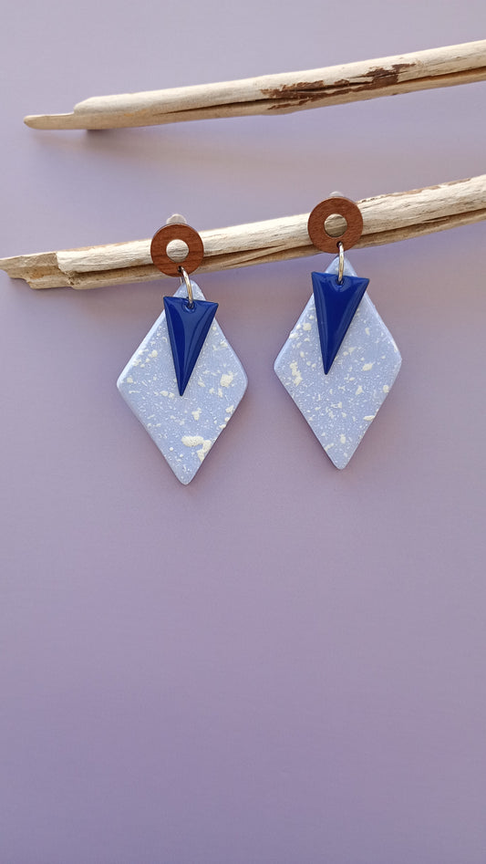 Boucles d'oreilles losanges