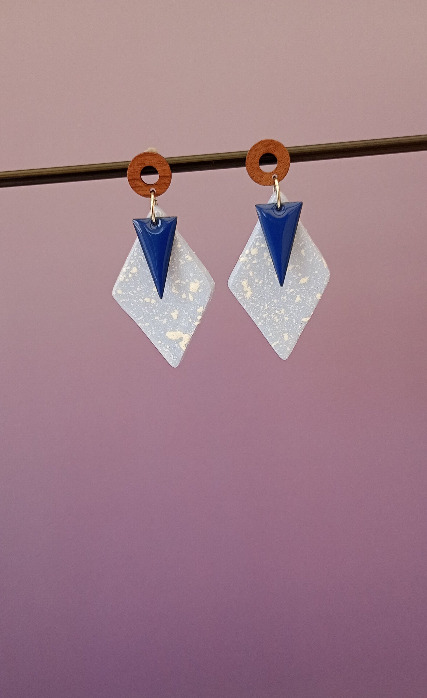 Boucles d'oreilles losanges
