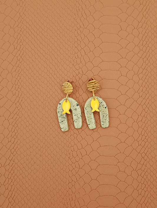 Boucles d'oreilles arc en ciel