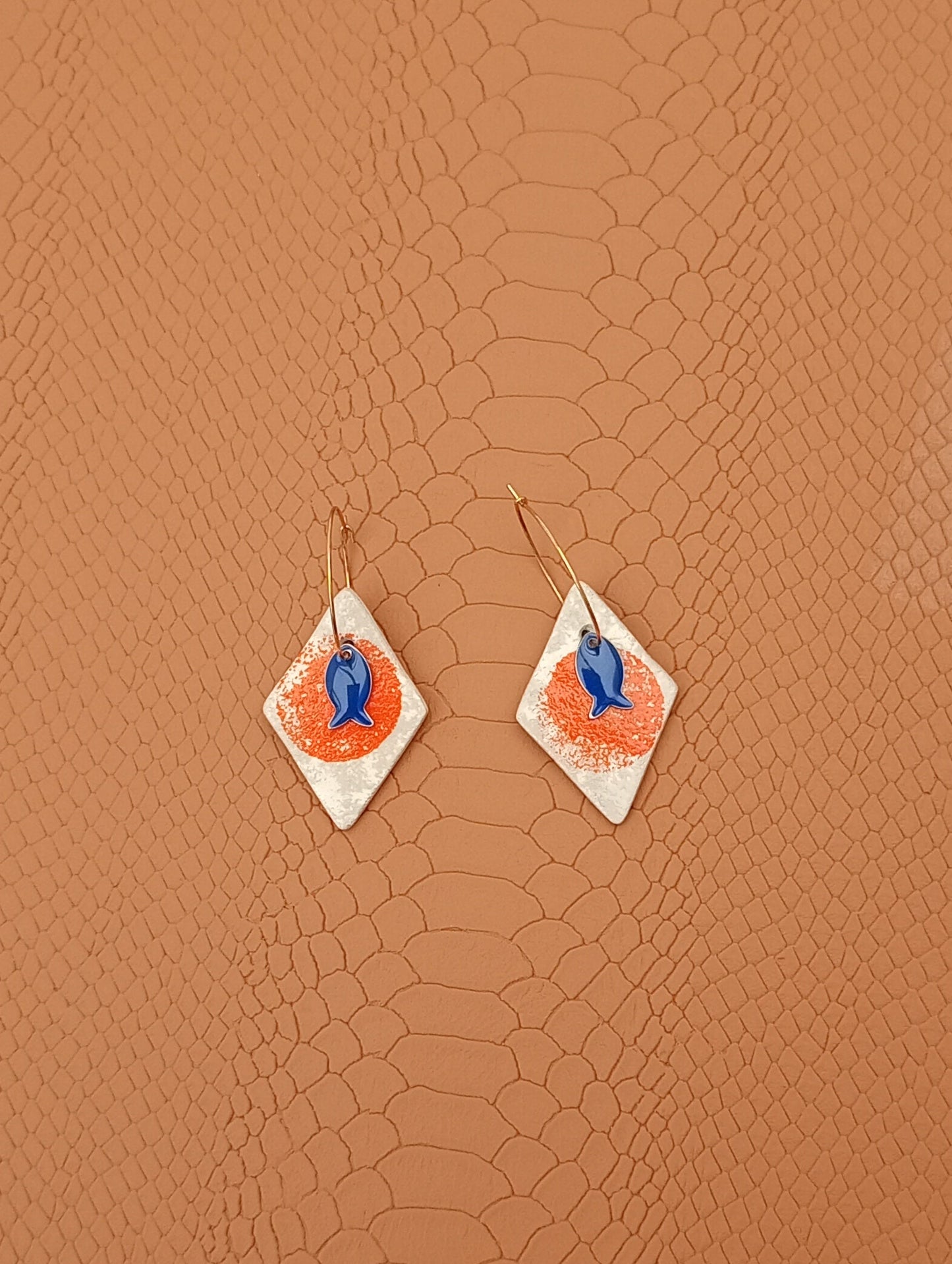Boucles d'oreilles losanges
