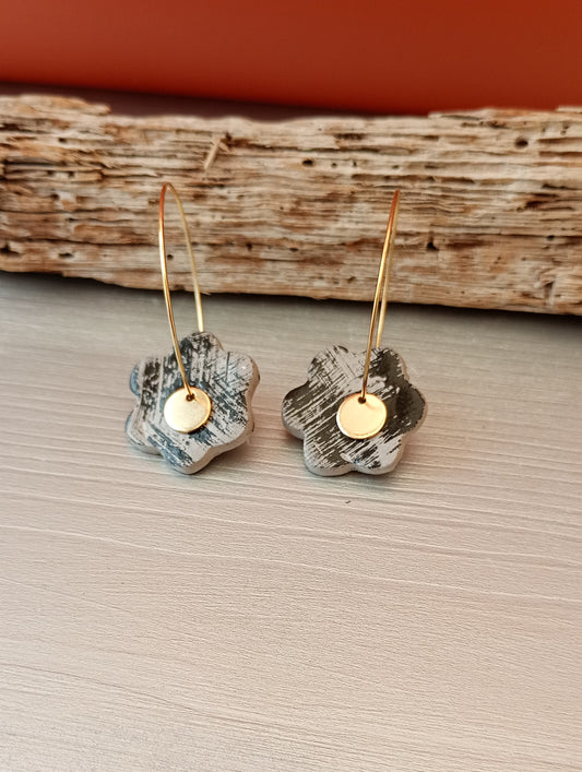 Boucles d'oreilles fleurs
