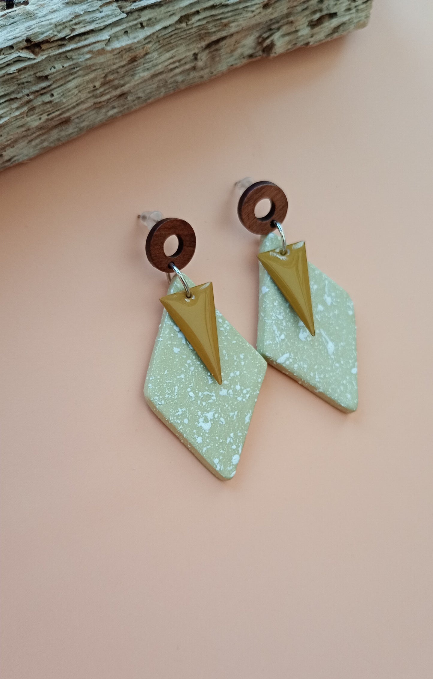 Boucles d'oreilles losanges