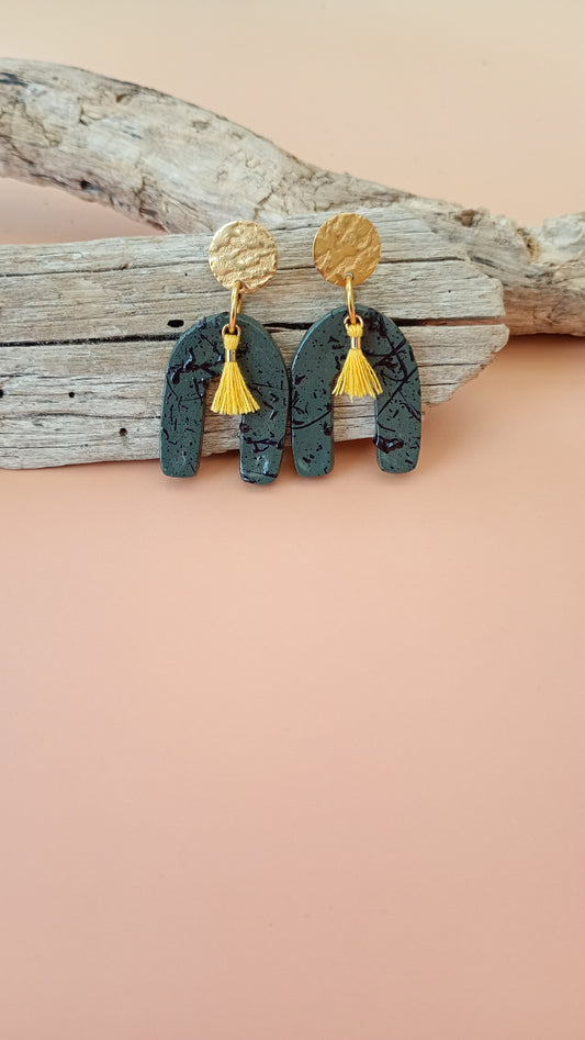 Boucles d'oreilles arc en ciel