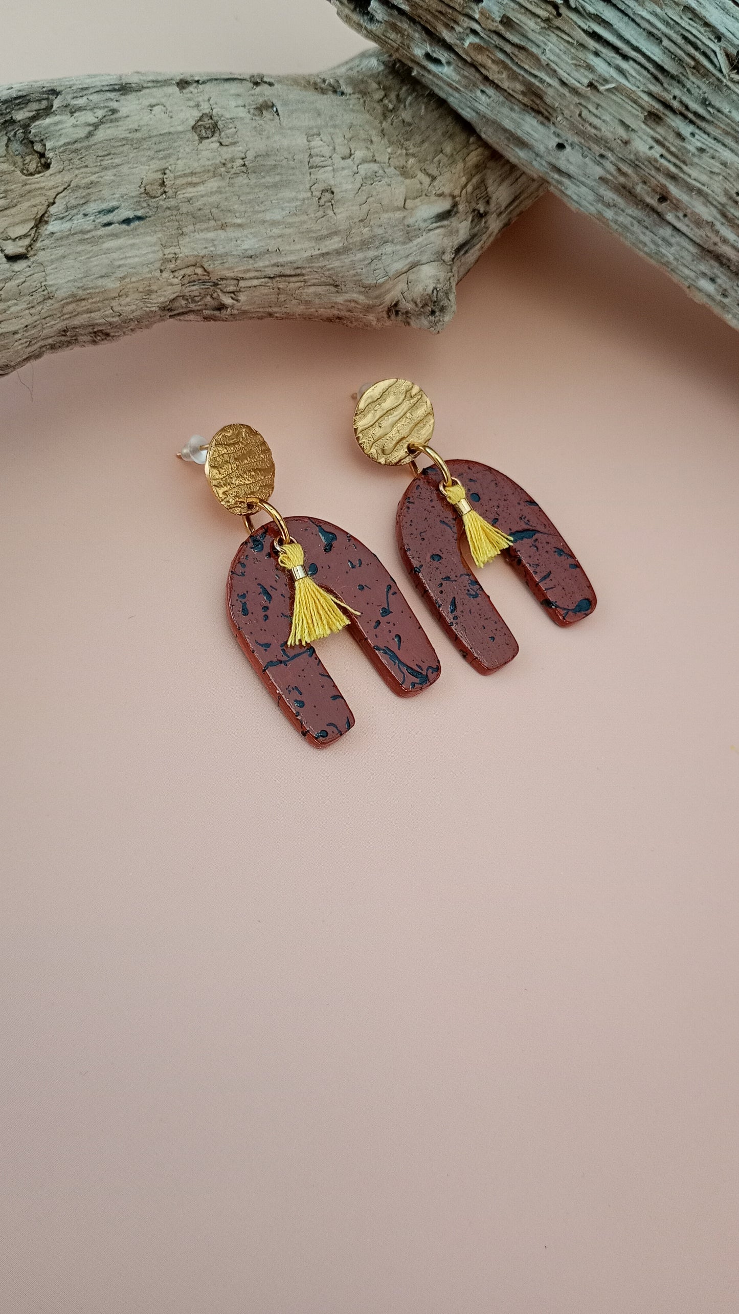 Boucles d'oreilles arc en ciel