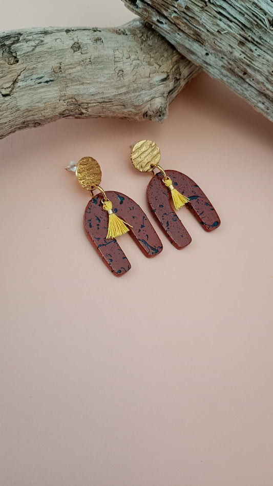 Boucles d'oreilles arc en ciel
