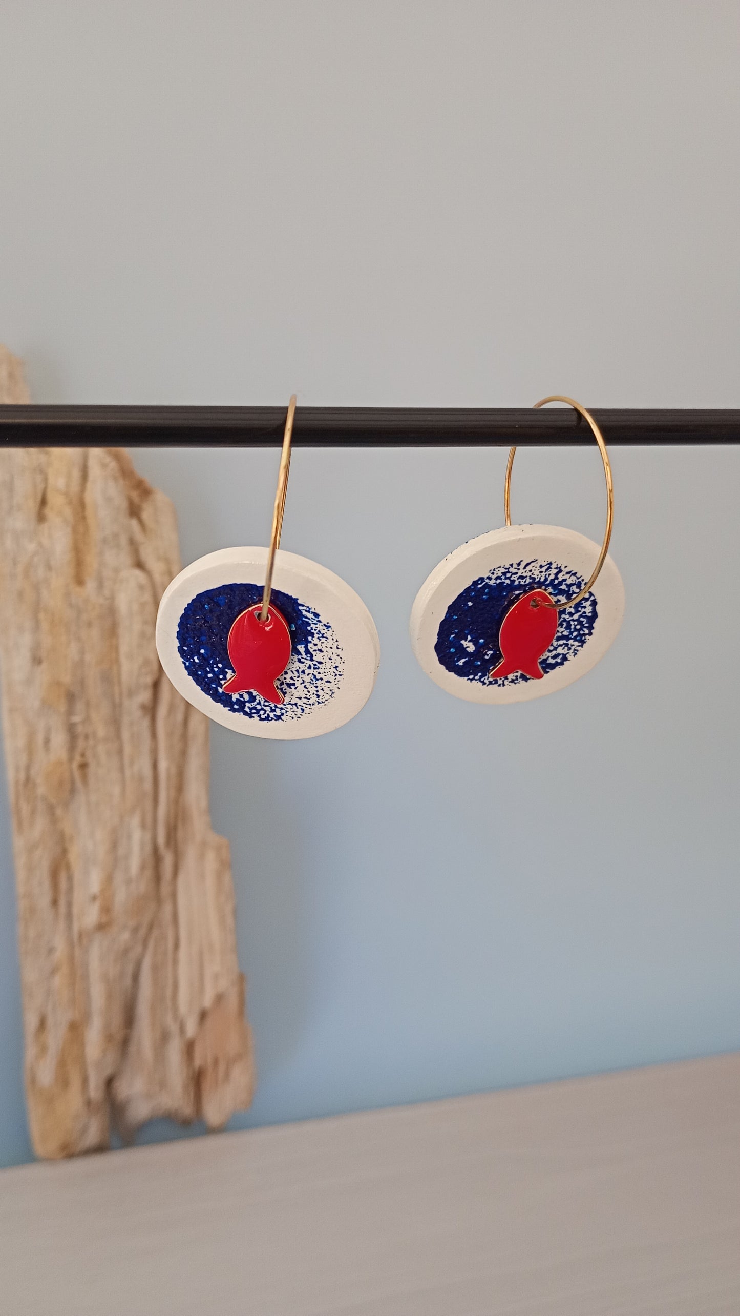 Boucles d'oreilles rondes