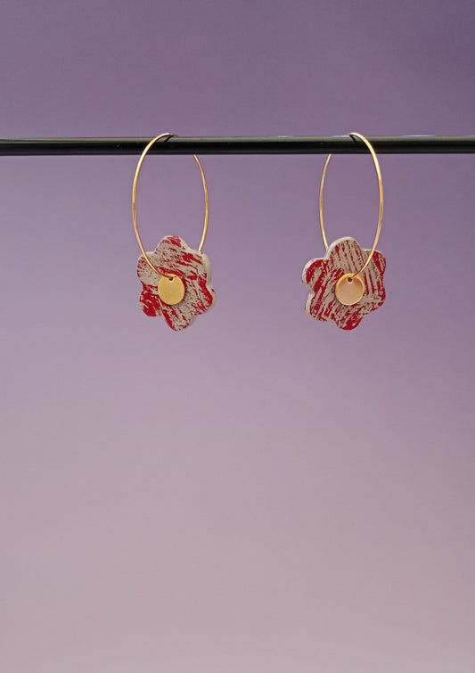 Boucles d'oreilles fleurs