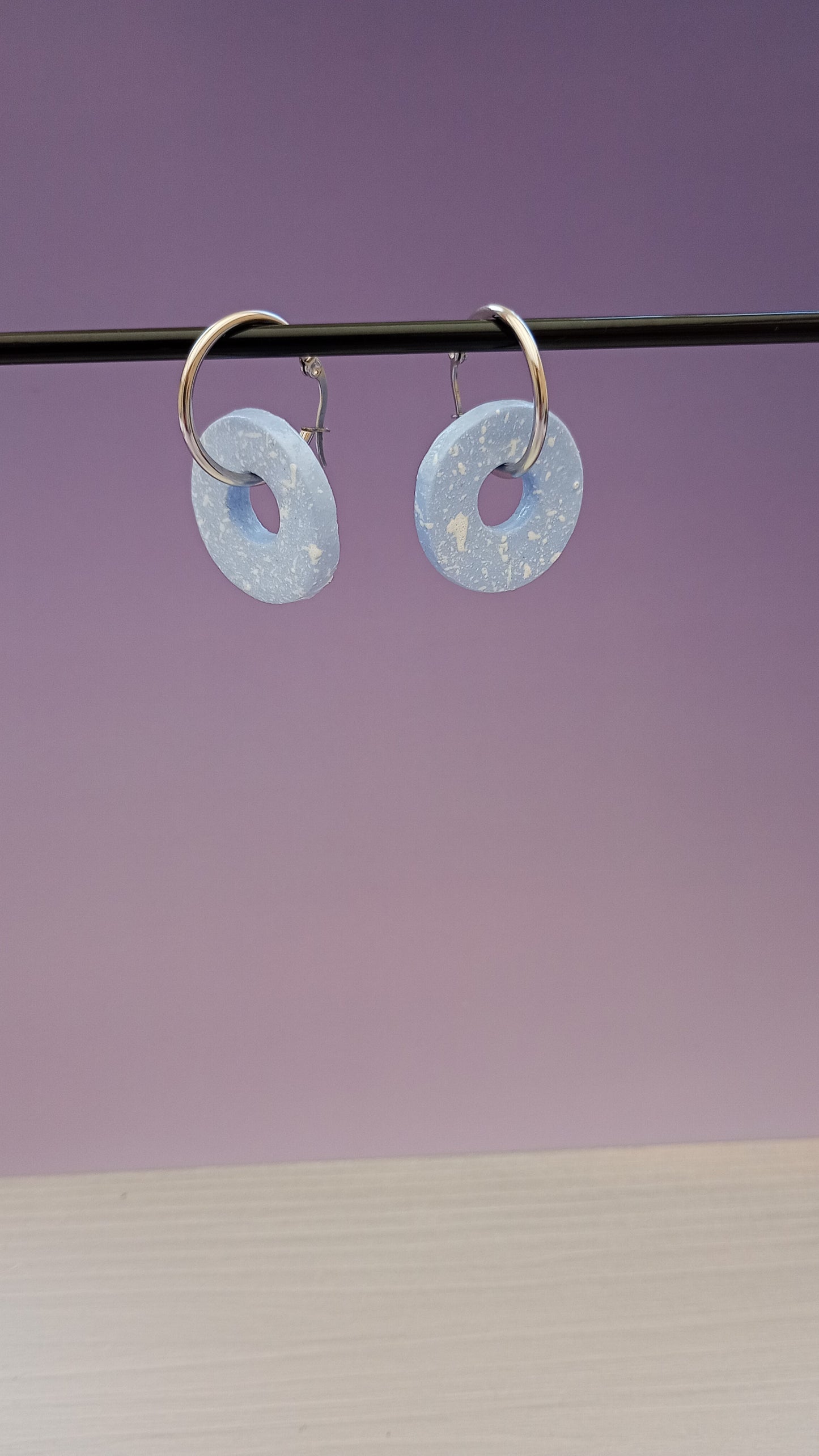 Boucles d'oreilles rondes