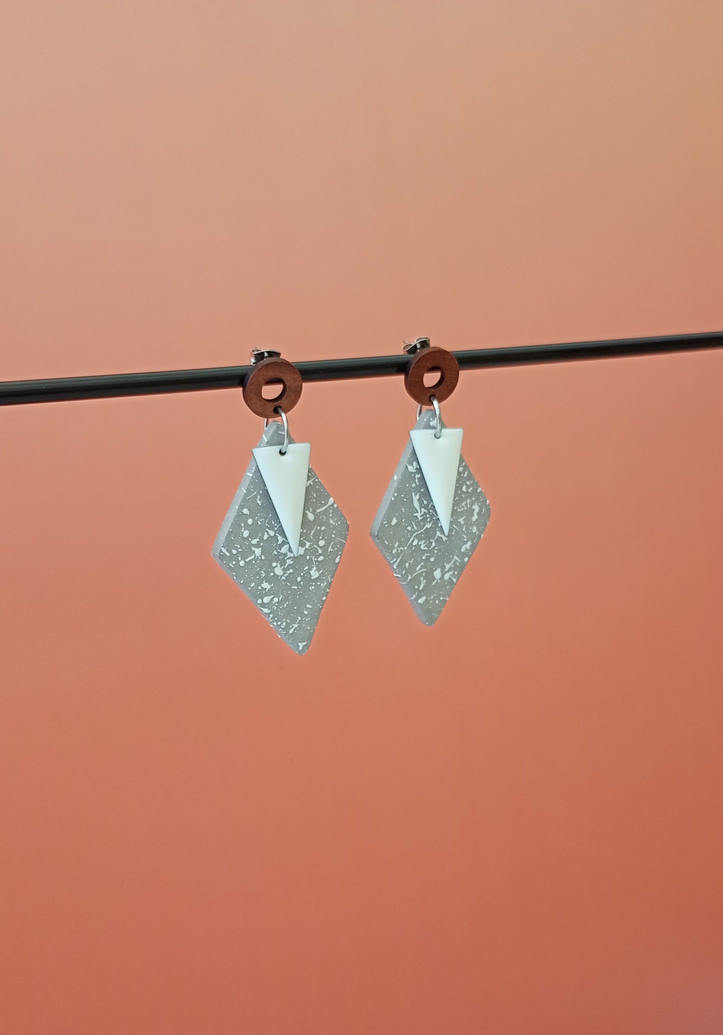 Boucles d'oreilles losanges