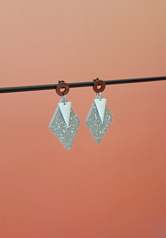 Boucles d'oreilles losanges