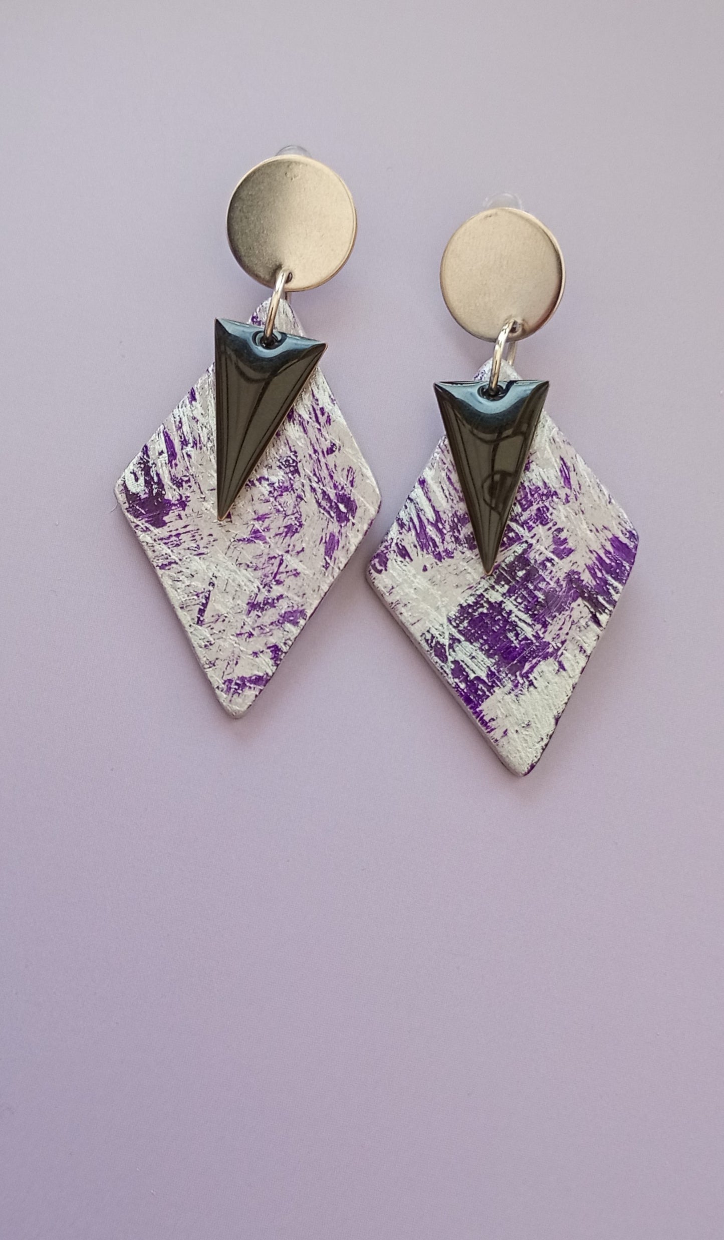 Boucles d'oreilles losanges